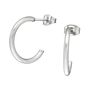 Stainless Steel Huggie Hoop Earrings 20mm